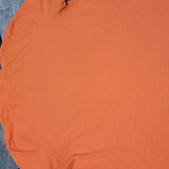 VS PINK 2018 ORANGE LOGO NOTCH V-NECK CAMPUS TEE-SHIRT - Picture 11 of 12